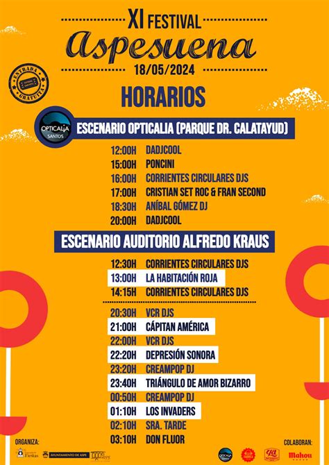 aspe suena|Horarios AspeSuena 2024 – Turismo de Aspe.